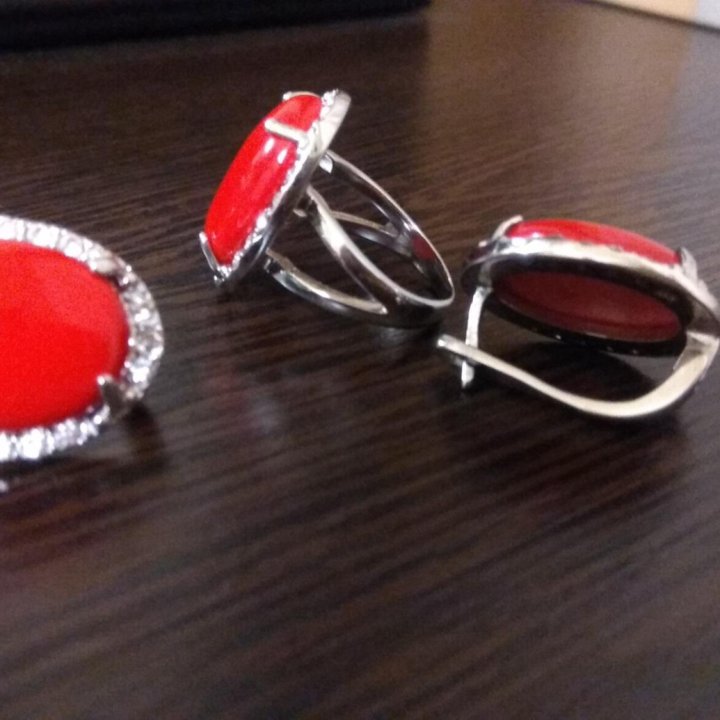 Серьги и кольцо