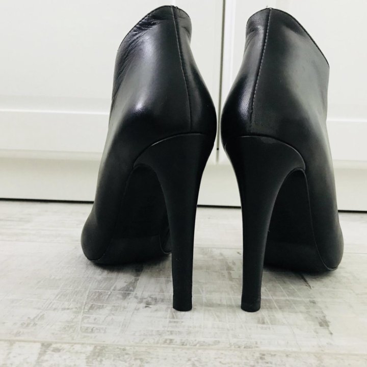 Ботильоны кожаные