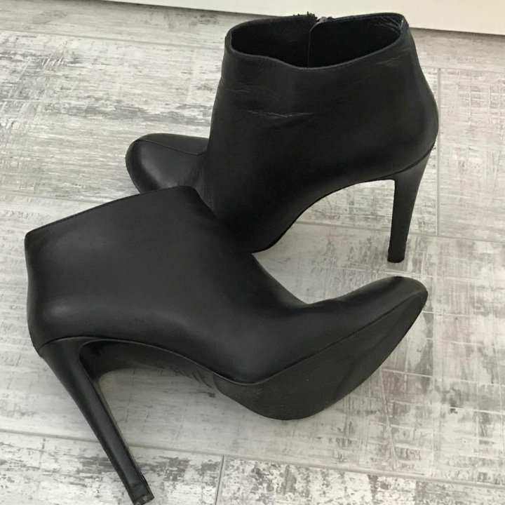 Ботильоны кожаные