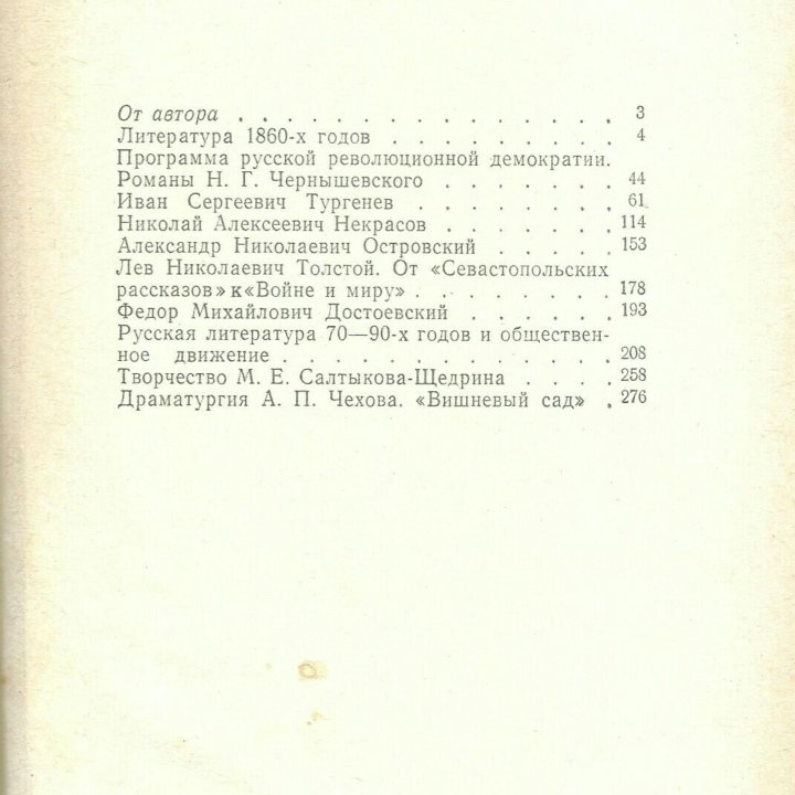 «Русская литература вторая половина XIX века»