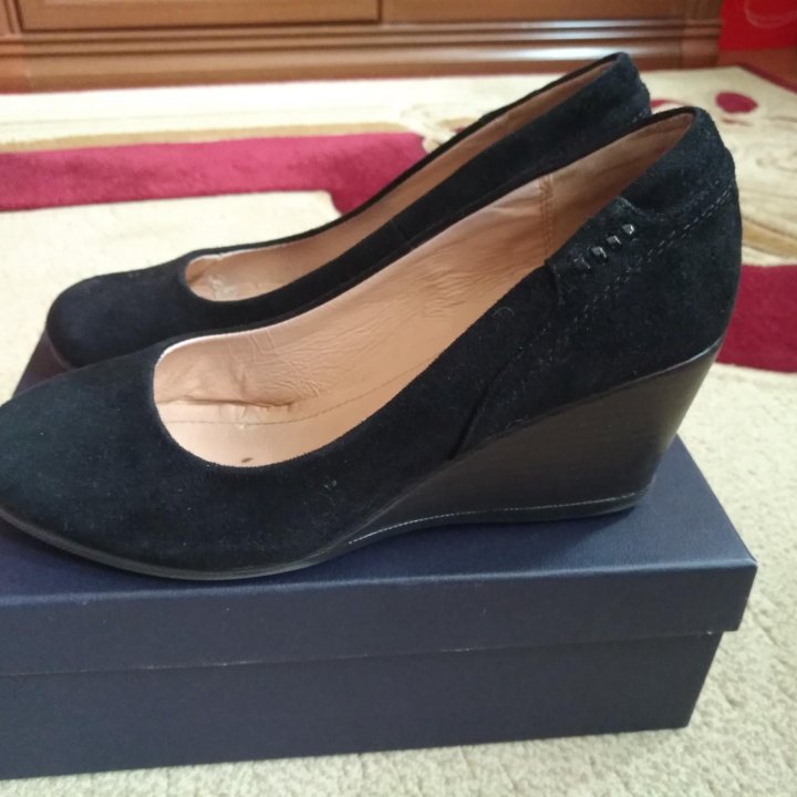 Туфли черные на платформе