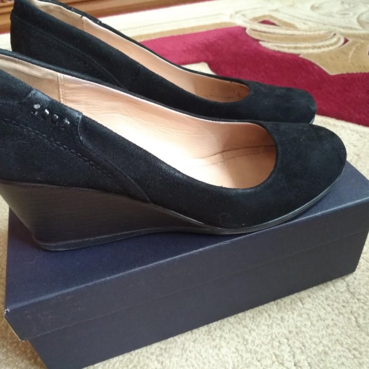 Туфли черные на платформе