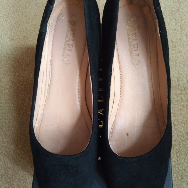 Туфли черные на платформе