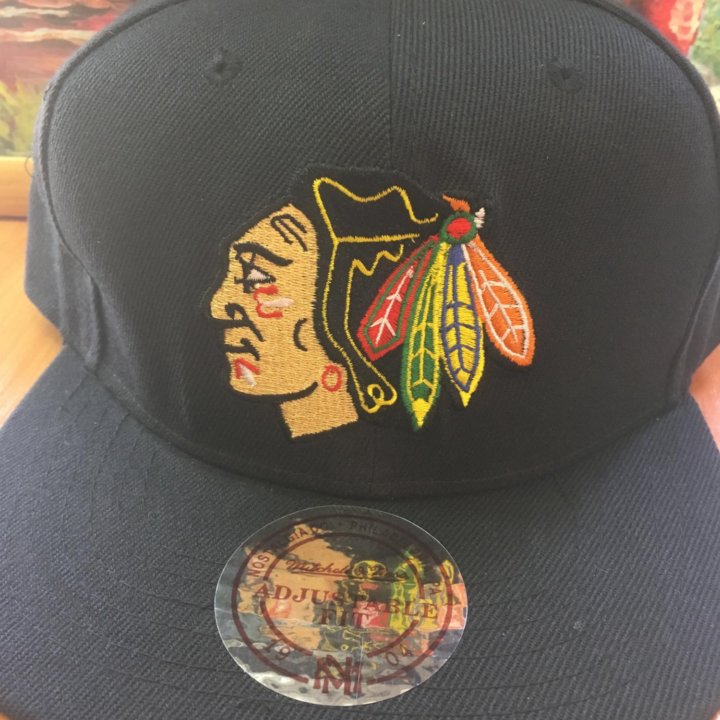 Кепка бейсболка NHL Chicago Black Hawks snapback.Ч