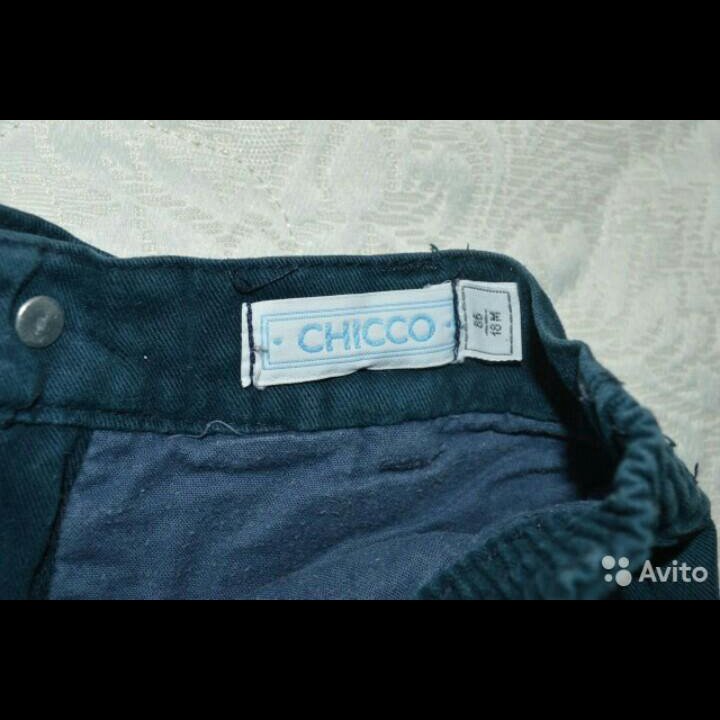 Итальянские утепленные брюки Chicco 1,5 года