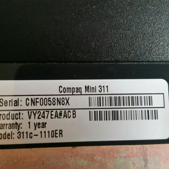 Ноутбук HP Compag Mini 311с