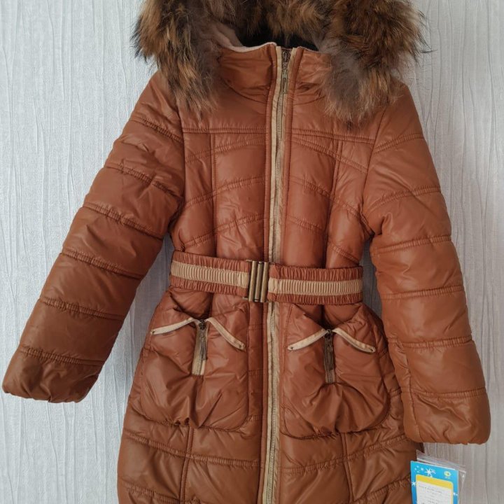 Новое зимнее пальто с биркой на рост 116-122 см