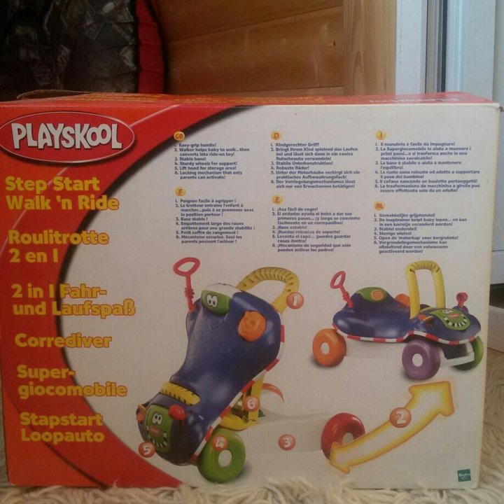 Ходунки-каталка PLAYSKOOL 2 в 1