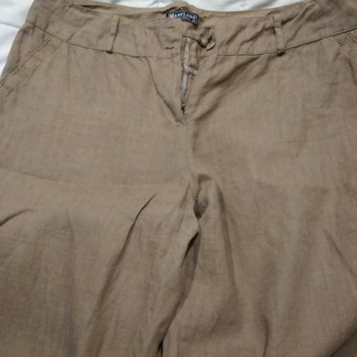 Брюки льняные.