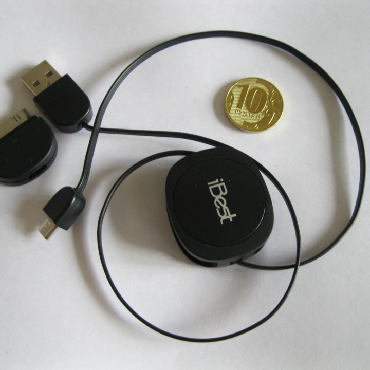 Новый кабель USB - микроusb + переходник для Apple