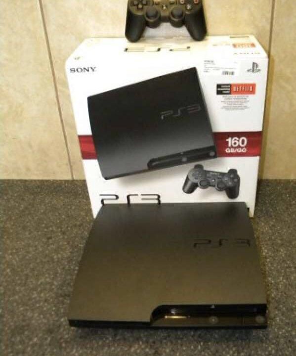 Playstation 3 slim 160 gb + 9 хит игр