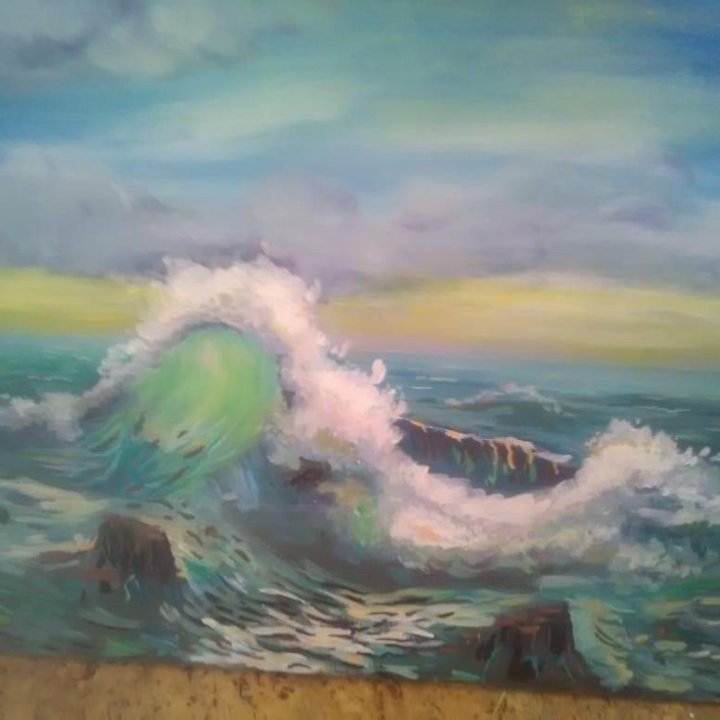 Картина холст «Бурное море»