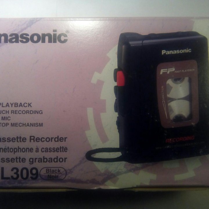 Диктофон новый кассетный Panasonic RQ-L309