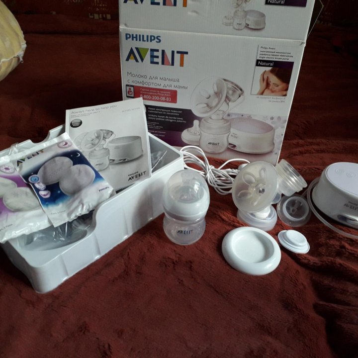 Молокоотсос Philips Avent эл.+конт.для хран.молока