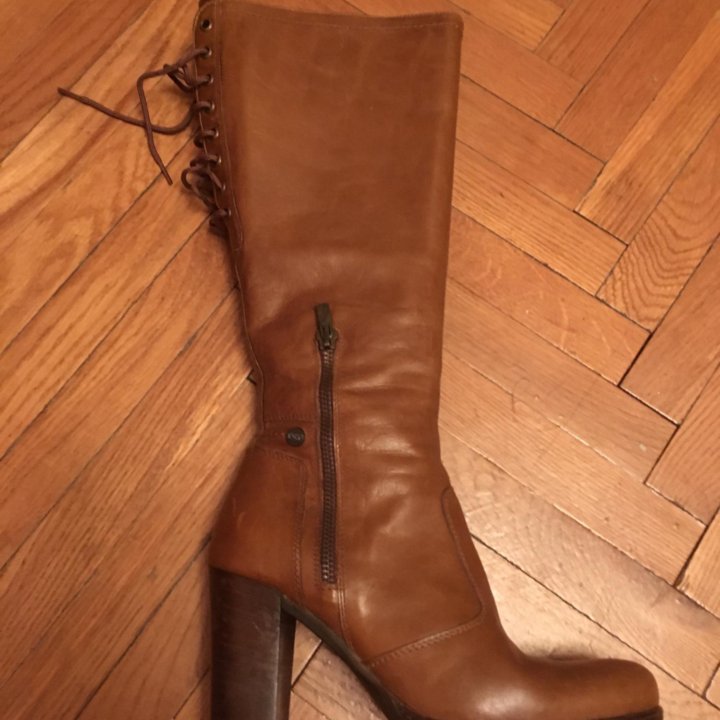 Сапоги рыжие