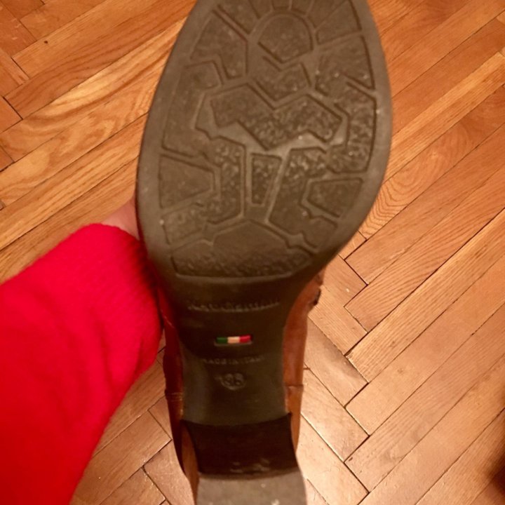 Сапоги рыжие