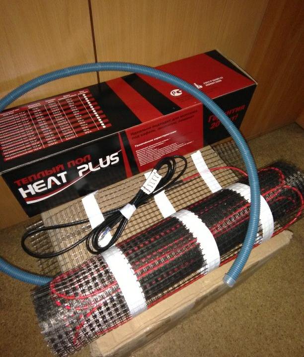 Теплый пол кабельный мат Heat Plus
