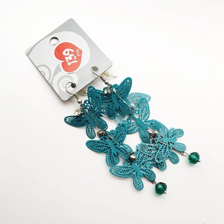 Серьги бабочки