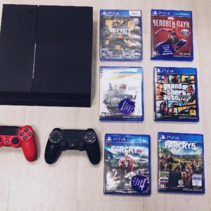 PlayStation 4 500gb + игры