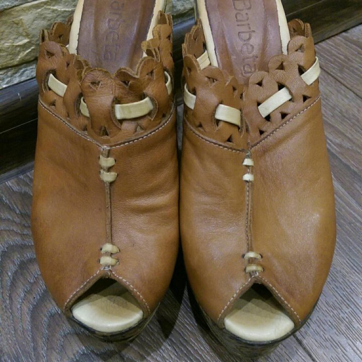 Кожаные сабо