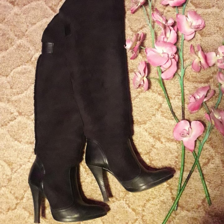 Сапоги ботфорты трансформеры Miss sixty