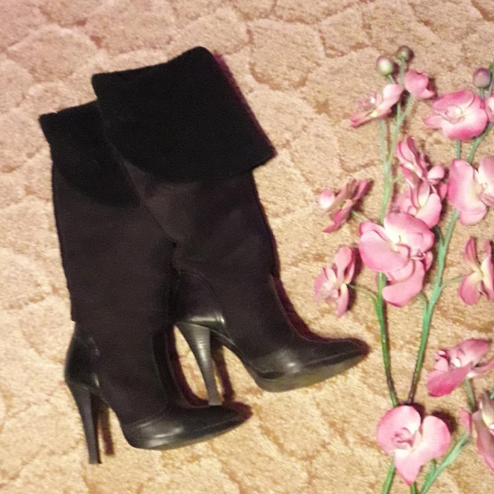 Сапоги ботфорты трансформеры Miss sixty