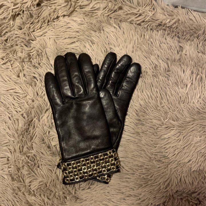 Перчатки кожаные