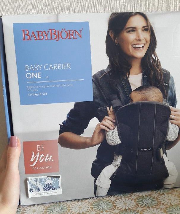 Рюкзак-переноска BabyBjorn ONE Cotton Organic