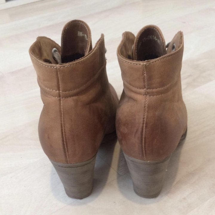 Ботильоны кожаные