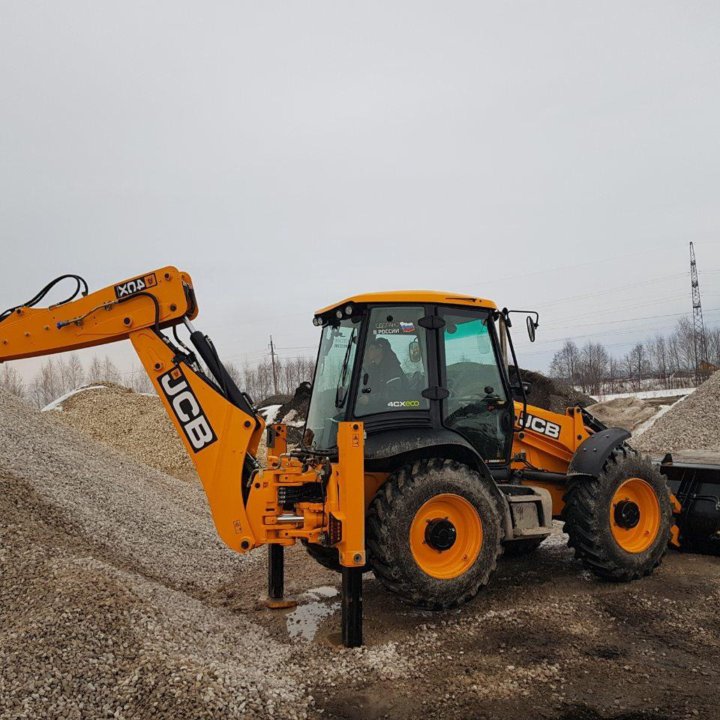 Экскаватор погрузчик JCB 4CX, ямобур, гидроклин