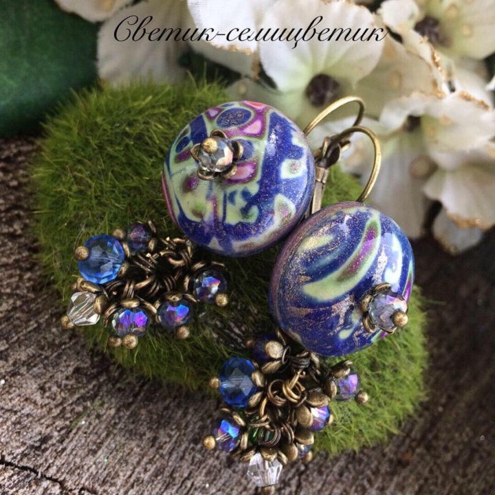 Кулон и серьги