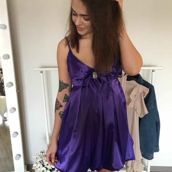 Фиолетовое платье BabyDoll