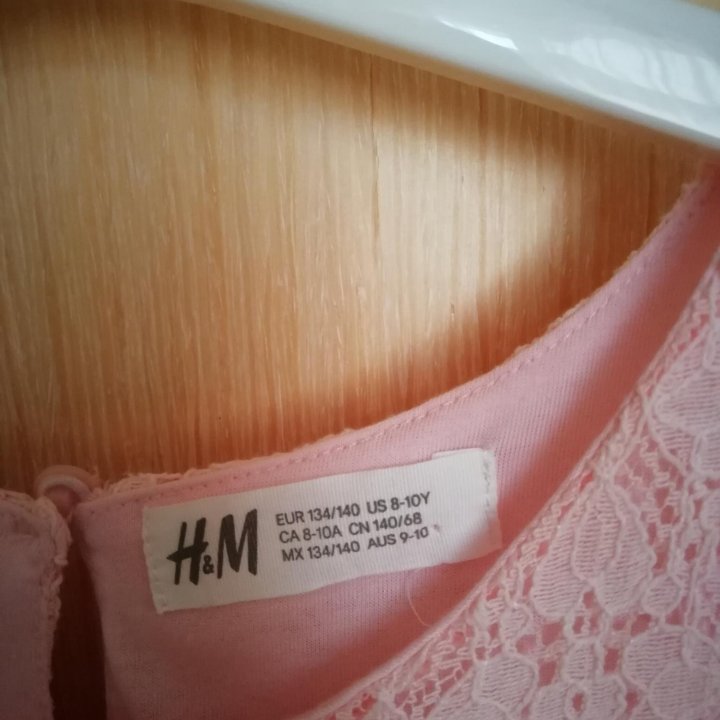 Платье H&M, 134-140, 8-10 лет