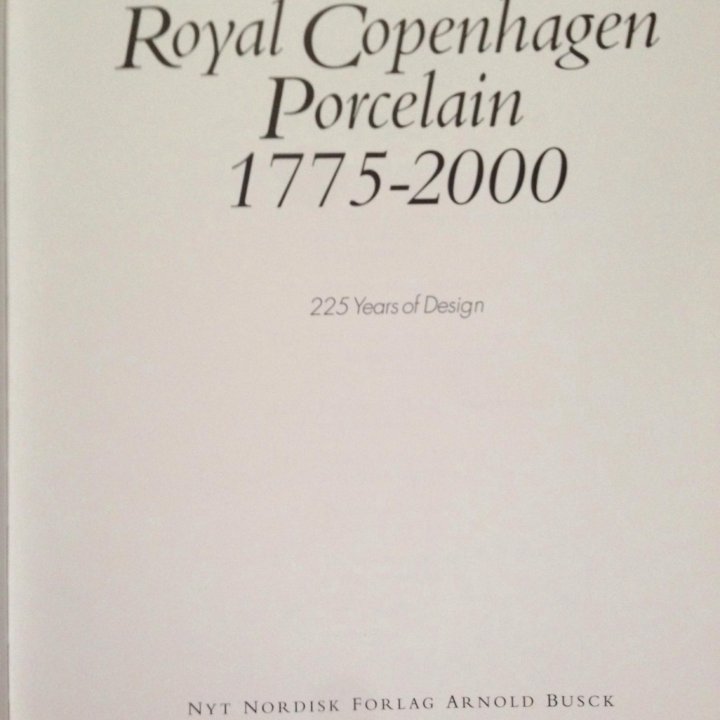 Royal Copenhagen Porcelain