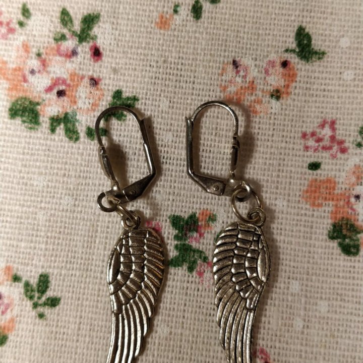 Серьги Крылья