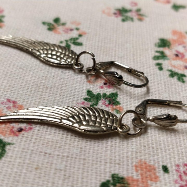 Серьги Крылья