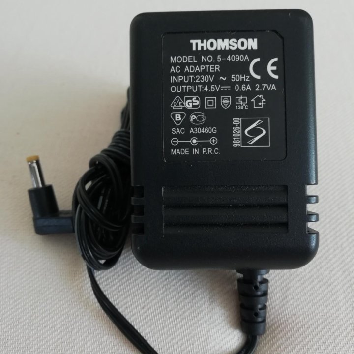 Блок питания THOMSON 5-4090A 4.5V/0.6A