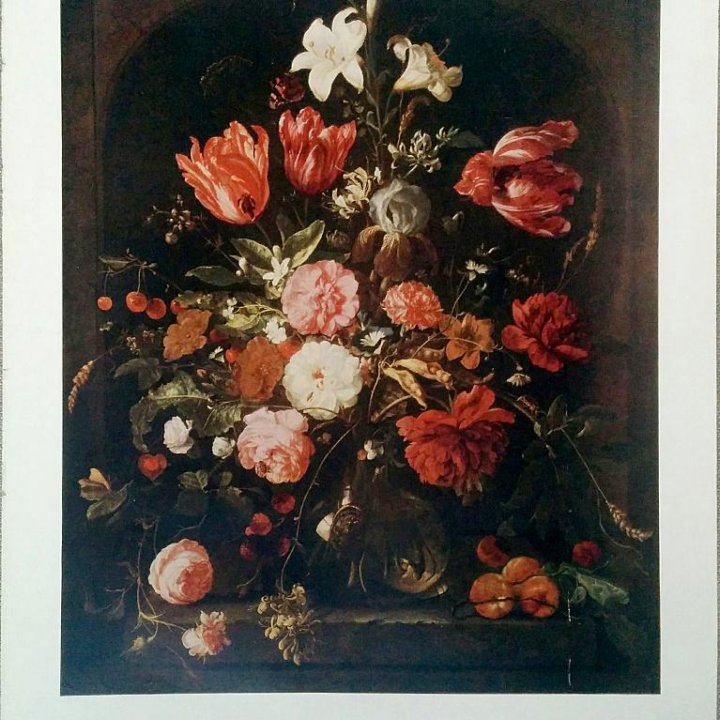 Картина репродукция. Ян Давидо Де Геем «Цветы»