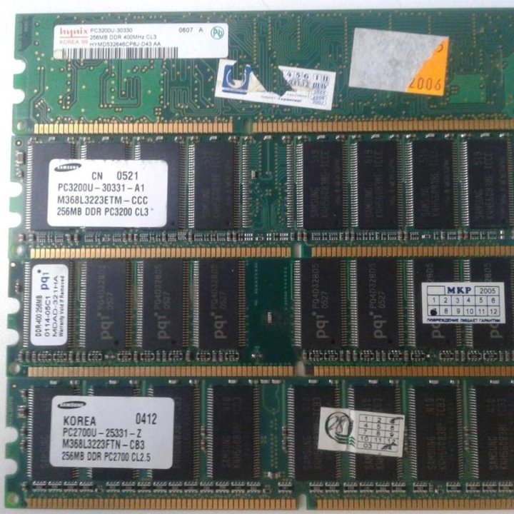 Память DDR2 4шт DDR