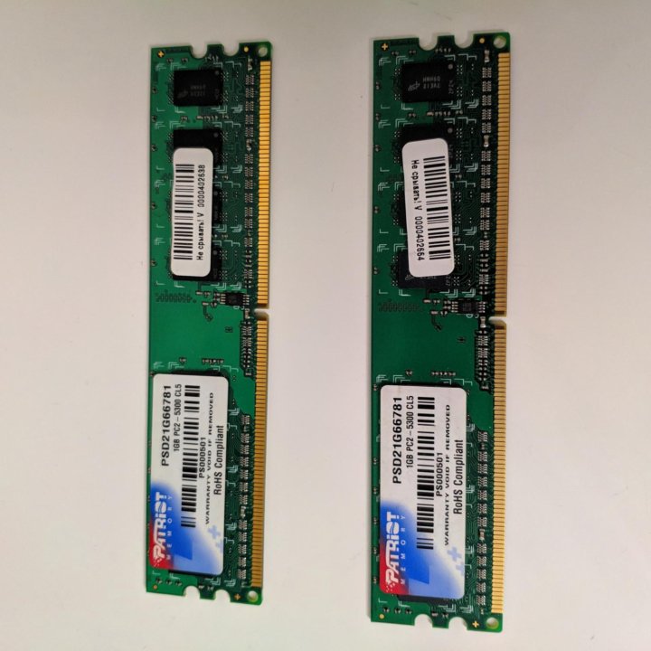 ОЗУ DDR2 2x1GB Patriot