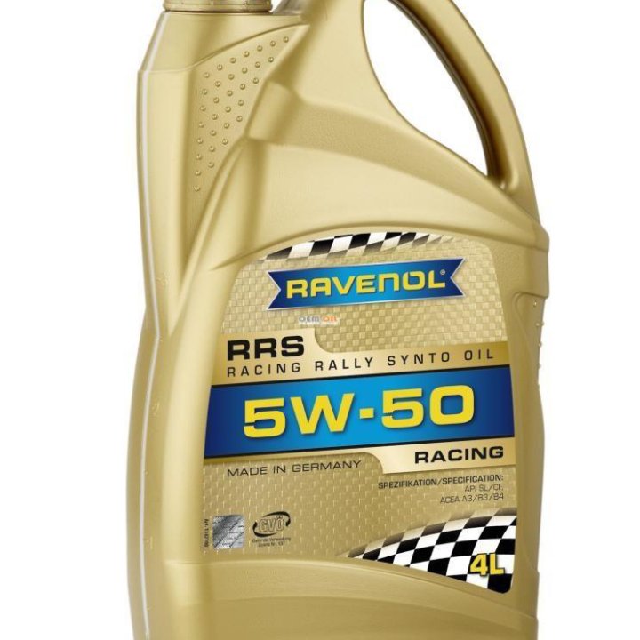 Масло моторное Ravenol RRS 5w-50, 4 л