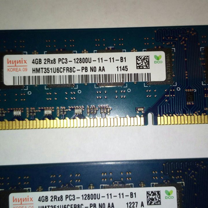 Hynix 16GB (4x4GB) 2Rx8 PC3-12800 1600 MHz