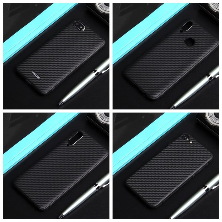 Чехол карбон для Xiaomi/Samsung/Huawei