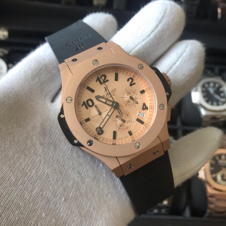 Часы Hublot gold Big Bang mate