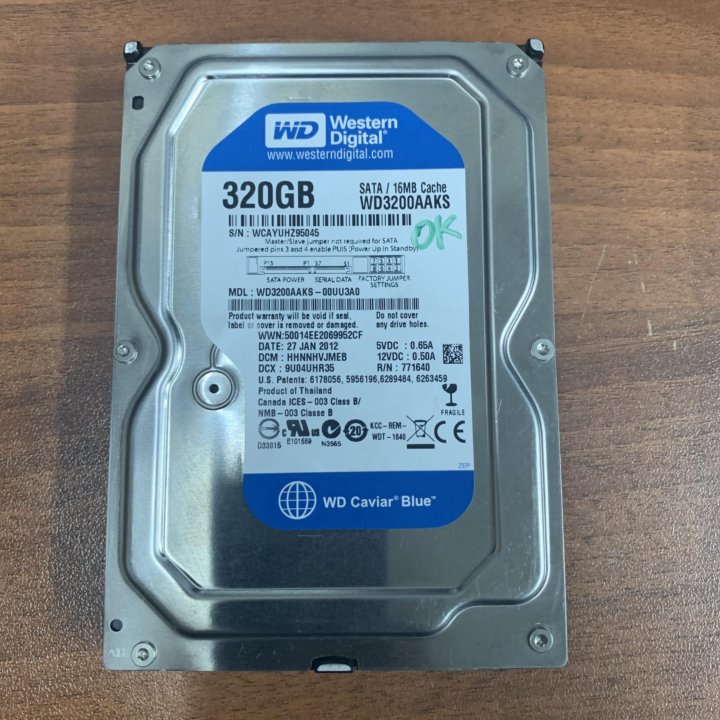 Жесткий диск 320GB Western Digital WD3200AAKS