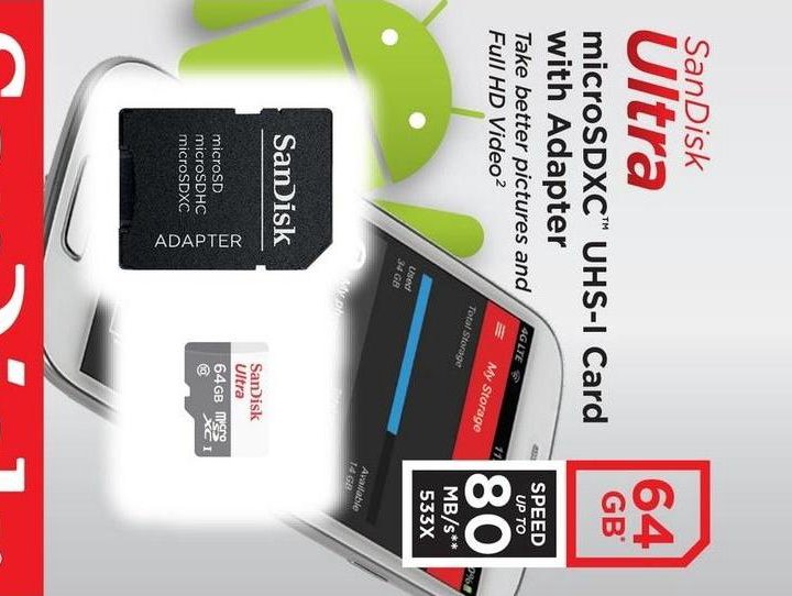 SanDisk 64Gb microSDXC Class 10