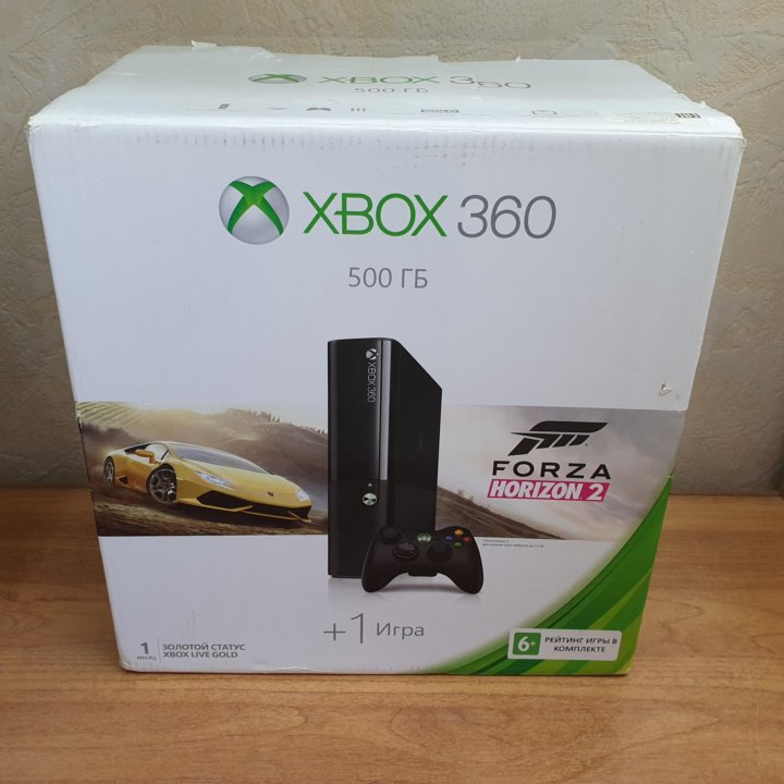 Xbox 360E 500Gb в упаковке с играми