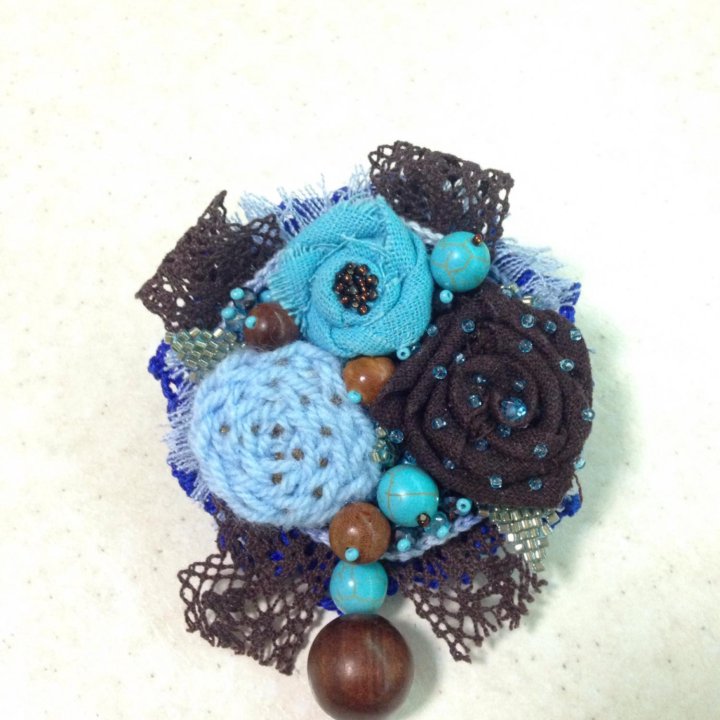 Текстильные броши