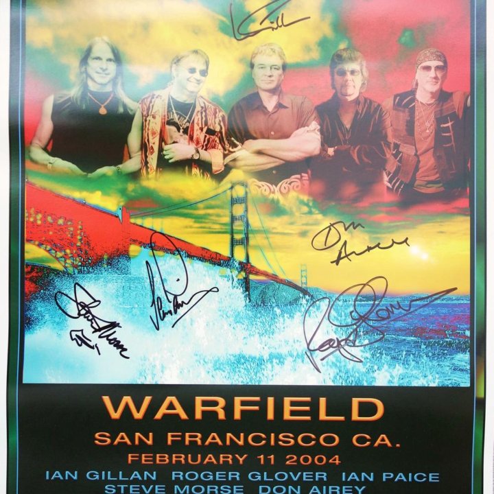 Deep Purple - Warfield 2004 Poster (Плакат)