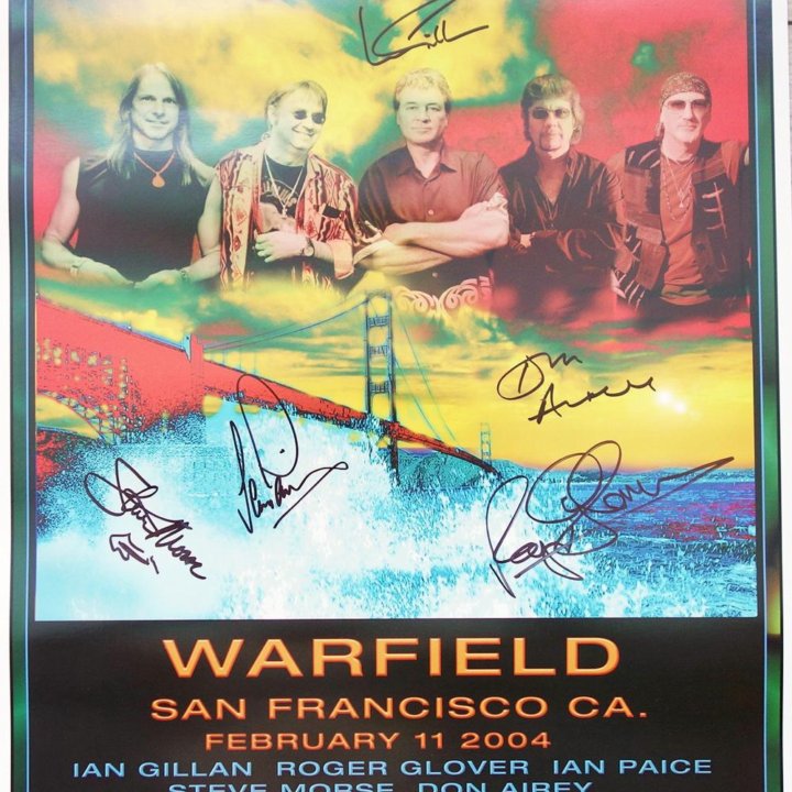 Deep Purple - Warfield 2004 Poster (Плакат)